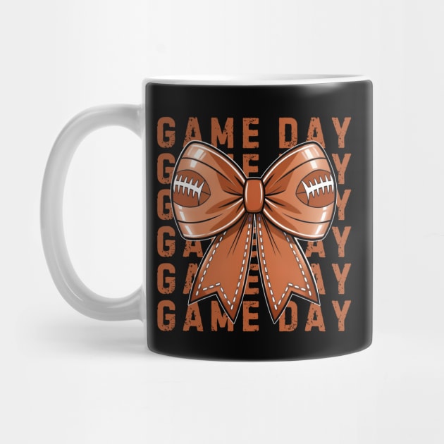 Coquette Football Bow Game Day by The WYLD Tribe